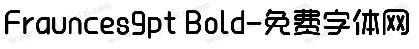 Fraunces9pt Bold字体转换